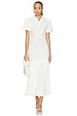 view 1 of 4 Polo Dress With Pleated Skirt in White