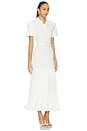 view 2 of 4 Polo Dress With Pleated Skirt in White