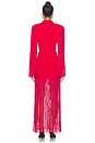 view 4 of 4 Long Sleeve Polo Maxi Dress in Red
