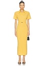 view 1 of 4 Jersey Polo Dress in Mustard