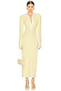 view 1 of 4 Long Sleeve Polo Dress in Yellow