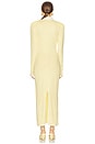 view 3 of 4 Long Sleeve Polo Dress in Yellow