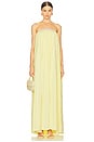 view 1 of 4 Strapless Maxi Dress in Yellow