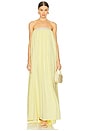 view 4 of 4 Strapless Maxi Dress in Yellow