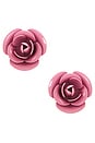 view 1 of 2 PENDIENTES DE ROSA OVERSIZED in Pink