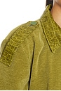 view 6 of 5 Crop Bomber Jacket in Green