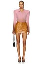 view 6 of 6 Belted Mini Skirt in Mustard