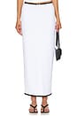 view 1 of 4 Long Skirt in White & Black
