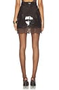 view 4 of 6 Mini Skirt With Lace in Brown