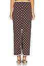 view 4 of 6 Polka Dots Long Skirt in Brown Polka Dots