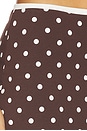 view 6 of 6 Polka Dots Long Skirt in Brown Polka Dots