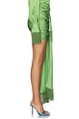 view 2 of 6 Fringe Drape Mini Skirt in Green
