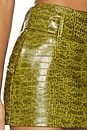 view 7 of 6 Belted Mini Skirt in Green