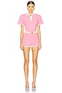 view 1 of 4 Short Sleeve Romper in Pink