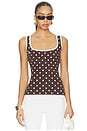 view 2 of 6 x REVOLVE Polka Dots Tank Top in Brown Polka Dots