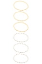 view 4 of 4 Mixed Metals Baby Bubble Set Bracelet in Gold & Silver