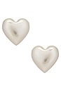 view 1 of 2 THE PUFFY HEART 귀걸이 in Silver