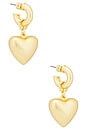 view 1 of 3 The Puffy Heart Earrings in Gold