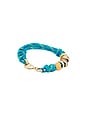 view 3 of 3 Happy Cord Bracelet in Turquoise