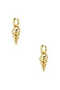 view 1 of 3 PENDIENTES CONCH in Gold