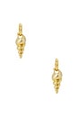 view 3 of 3 PENDIENTES CONCH in Gold