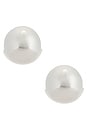 view 3 of 3 Baby Ball Earrings in Silver