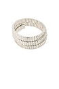 view 1 of 2 Flat Cobra Triple Wrap Bracelet in Silver