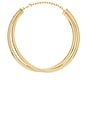 view 1 of 3 COLLAR DOUBLE COBRA in Gold
