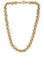view 1 of 2 Lush Link Necklace in Shiny Gold & Dark Silver