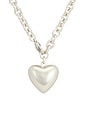 view 2 of 3 COLLAR MINI PUFFY HEART in Silver