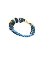 view 1 of 3 BRACELET in Gold & Blue Multi