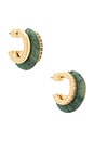 view 1 of 3 BOUCLES D'OREILLES in Moss Agate