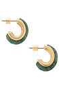 view 2 of 3 BOUCLES D'OREILLES in Moss Agate