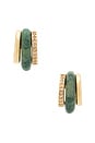 view 3 of 3 BOUCLES D'OREILLES in Moss Agate