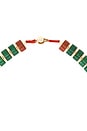 view 3 of 3 COLLIER in Gold & Green Jade