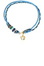 view 1 of 3 COLLIER in Gold & Blue Multi