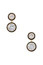 view 1 of 1 Cubic Double Drop Earrings in Diamond