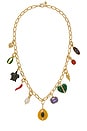 view 1 of 1 The Multi Charm Chain Necklace in Multi