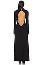 view 4 of 4 Backless Turtleneck Dress in Black