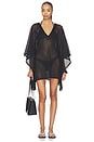 view 1 of 3 Fishnet Caftan Short in Black