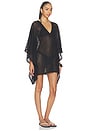 view 2 of 3 Fishnet Caftan Short in Black