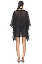 view 3 of 3 Fishnet Caftan Short in Black