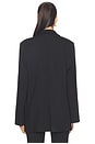 view 3 of 4 Ponte Knit Oversized Blazer in Black