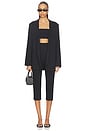 view 4 of 4 Ponte Knit Oversized Blazer in Black
