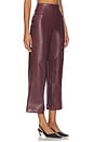 view 2 of 6 Vegan Leather Straight Leg Pant in Oxblood