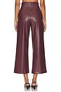 view 4 of 6 Vegan Leather Straight Leg Pant in Oxblood