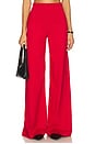 view 1 of 6 Ponte Knit Wide Leg Pant in Red