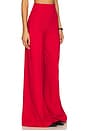 view 2 of 6 Ponte Knit Wide Leg Pant in Red