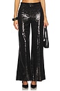 view 1 of 6 Sequin Wide Leg Pant in Black