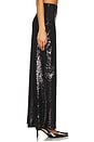 view 3 of 6 Sequin Wide Leg Pant in Black